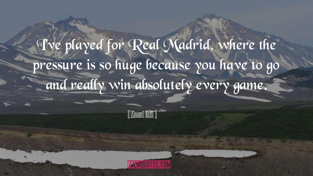 Real Madrid quotes by Mesut Ozil