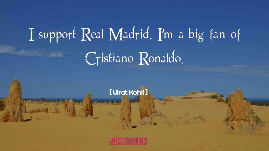 Real Madrid quotes by Virat Kohli