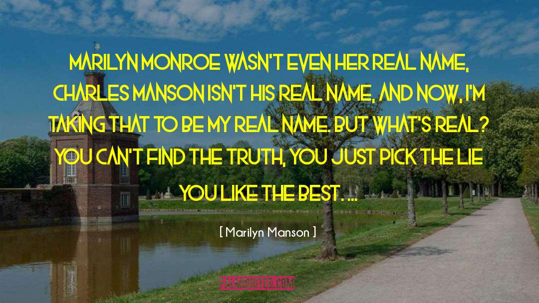 Real Name quotes by Marilyn Manson