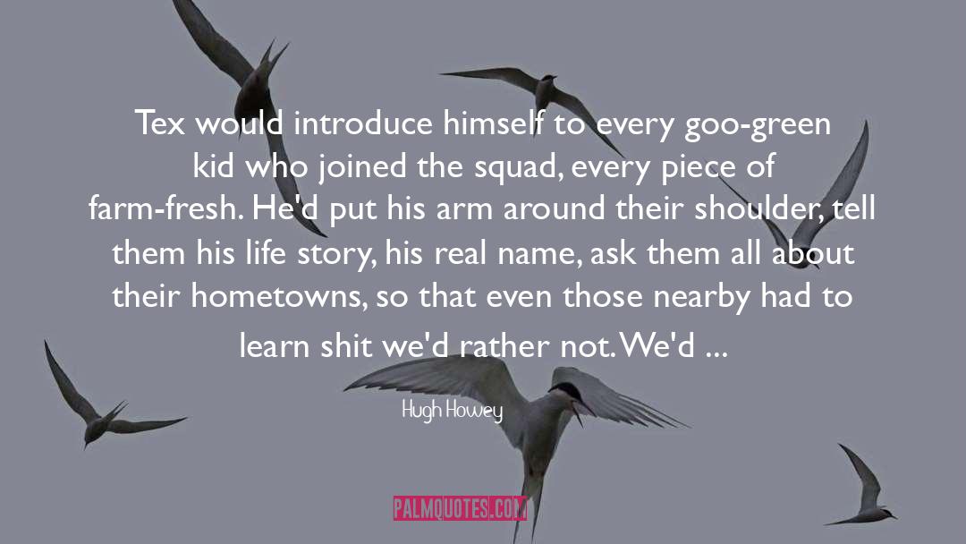 Real Name quotes by Hugh Howey