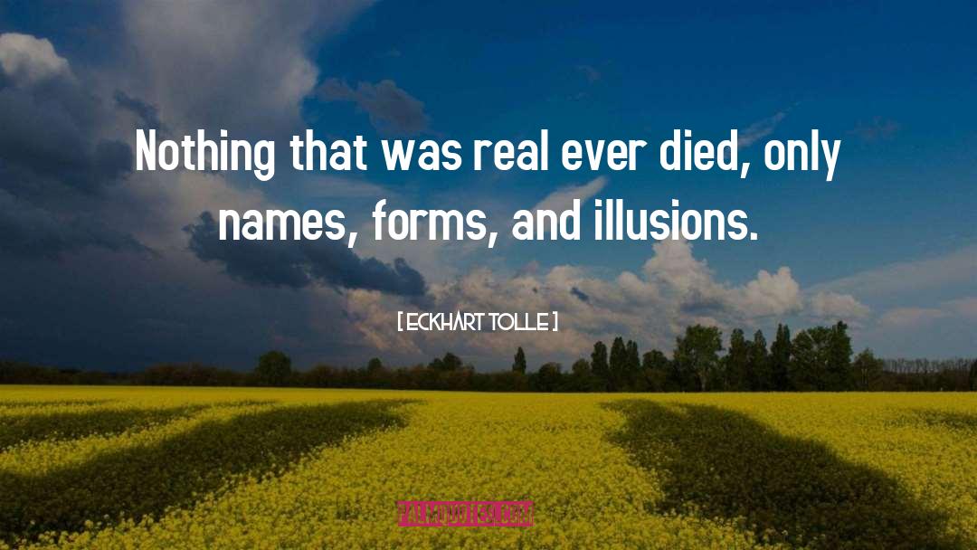 Real Names quotes by Eckhart Tolle