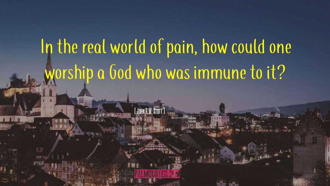 Real Pain quotes by John R.W. Stott