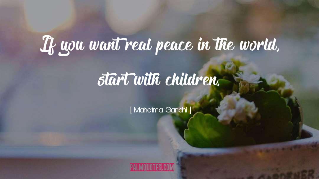 Real Peace quotes by Mahatma Gandhi