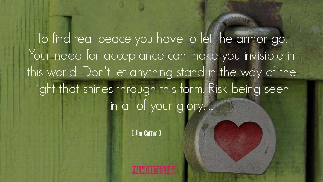 Real Peace quotes by Jim Carrey