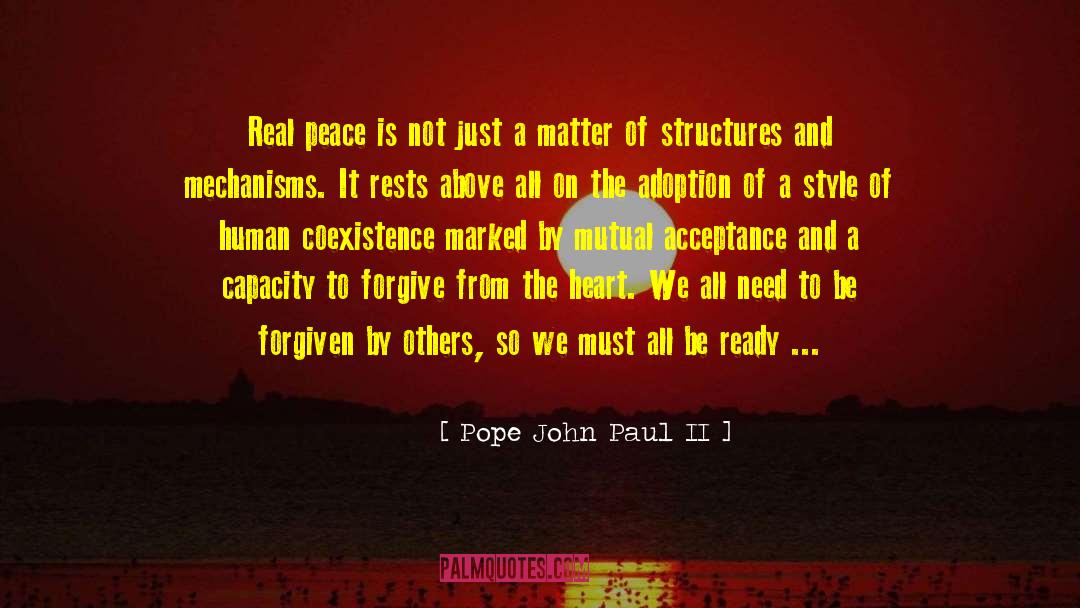 Real Peace quotes by Pope John Paul II