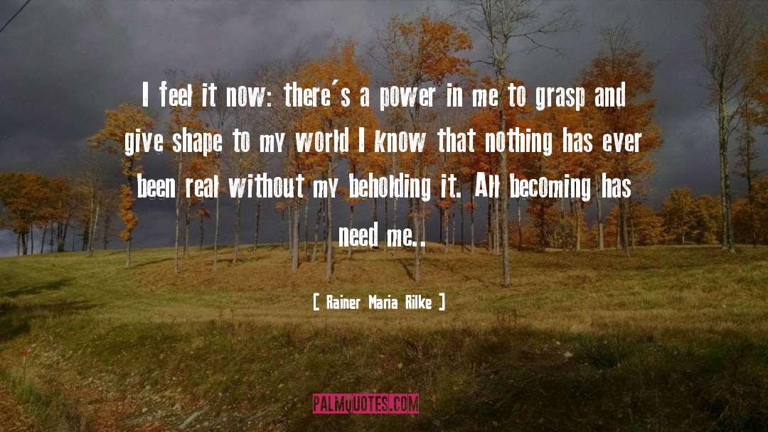 Real Power quotes by Rainer Maria Rilke