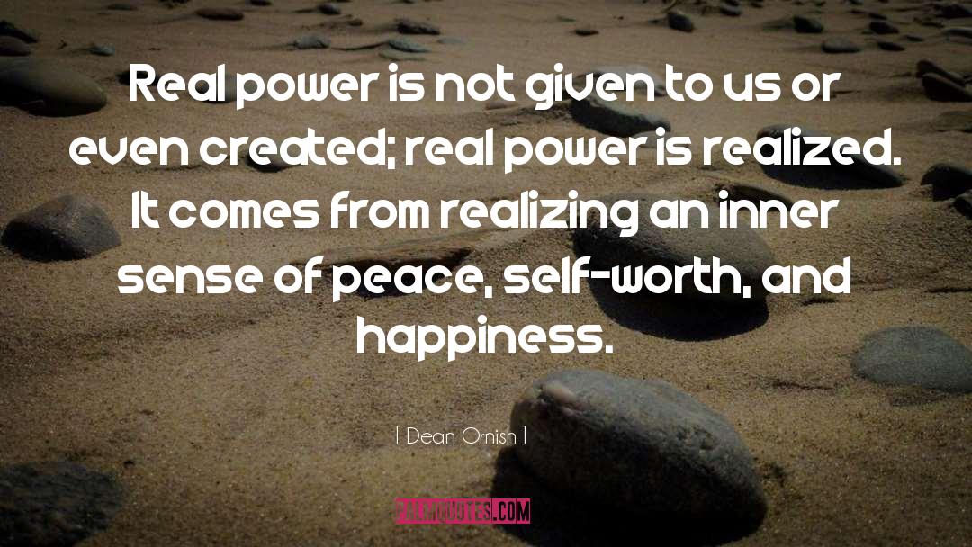 Real Power quotes by Dean Ornish