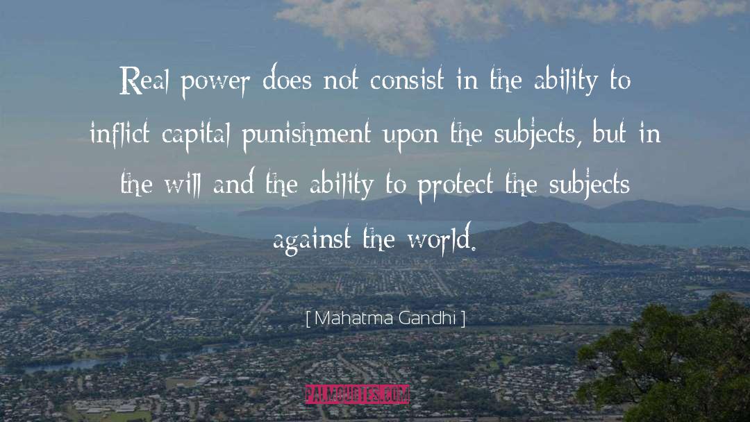 Real Power quotes by Mahatma Gandhi