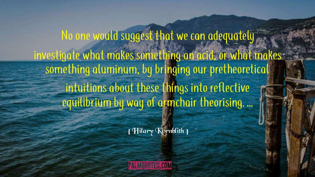 Real Reflective Equilibrium quotes by Hilary Kornblith