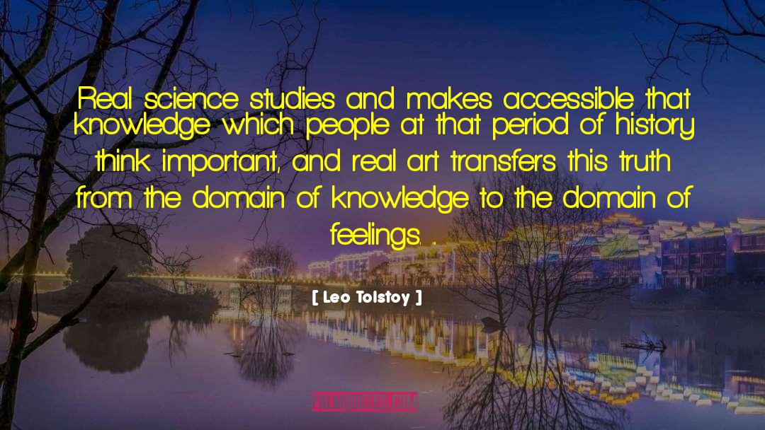 Real Science quotes by Leo Tolstoy