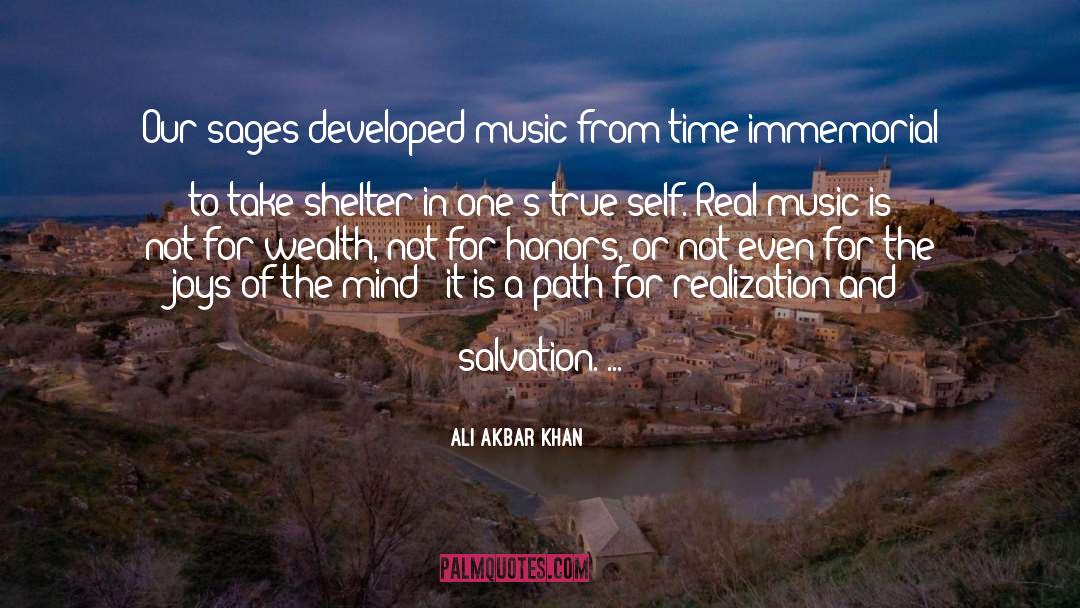 Real Self quotes by Ali Akbar Khan