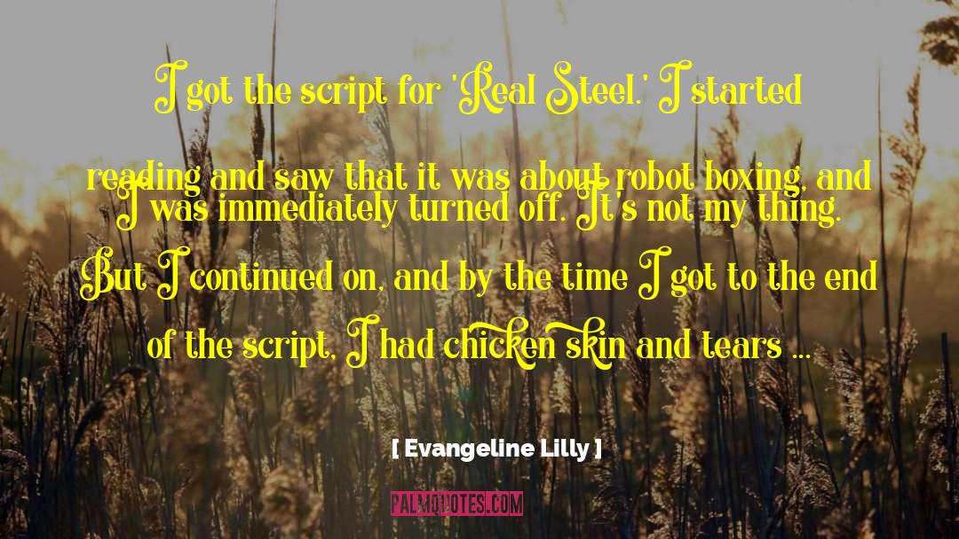 Real Steel quotes by Evangeline Lilly