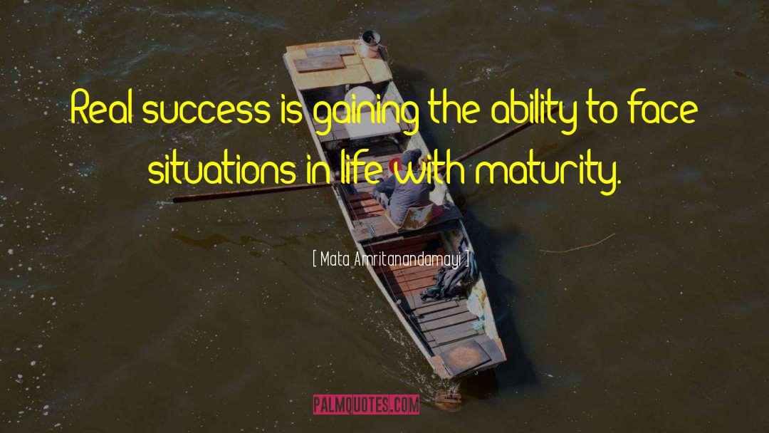 Real Success quotes by Mata Amritanandamayi