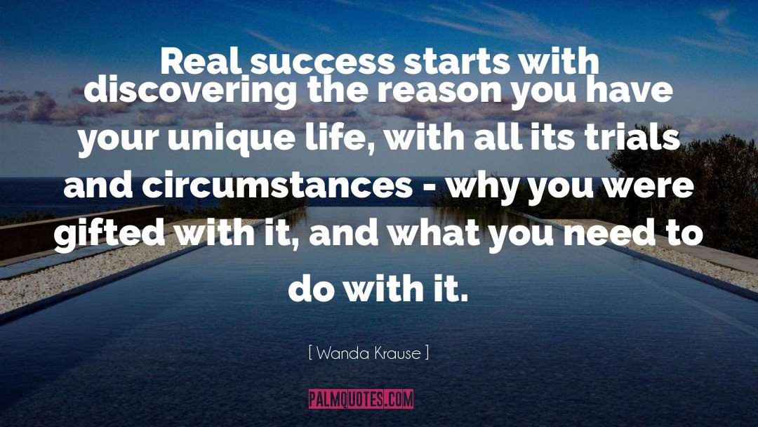 Real Success quotes by Wanda Krause