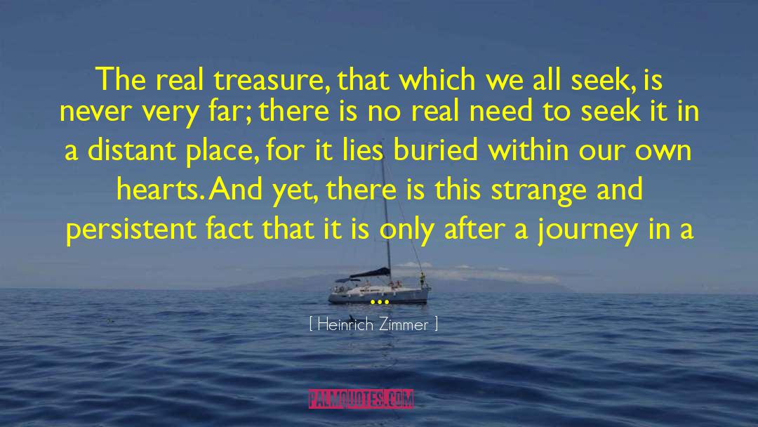 Real Treasure quotes by Heinrich Zimmer