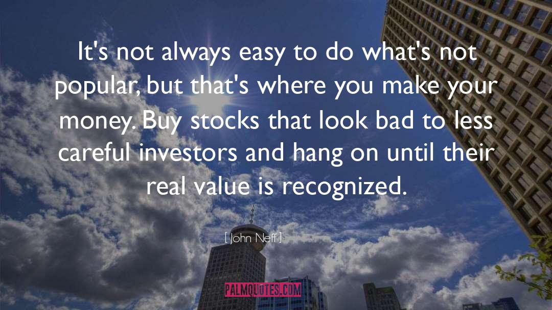 Real Value quotes by John Neff