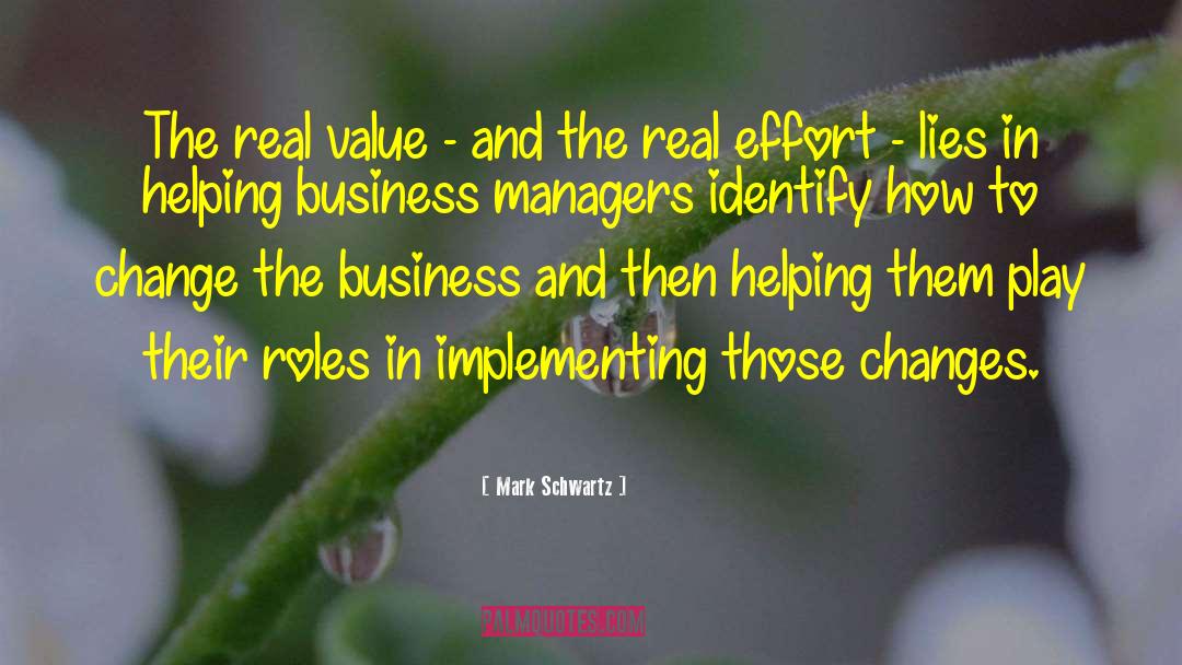 Real Value quotes by Mark Schwartz