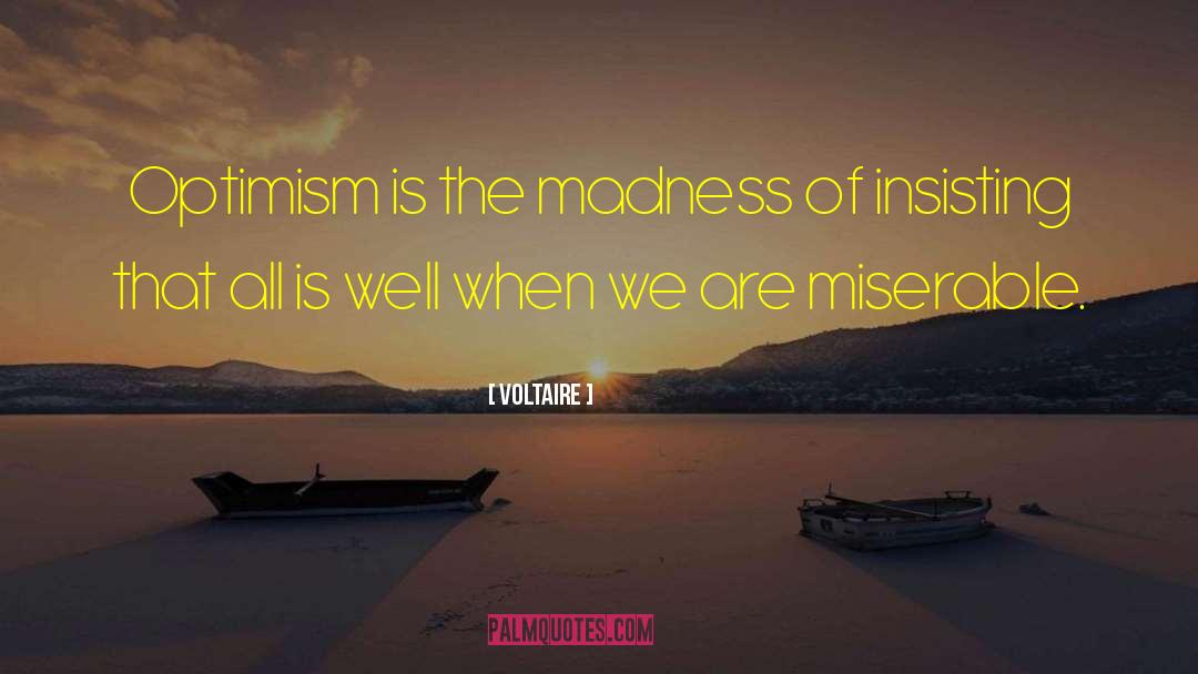 Realistic Optimism quotes by Voltaire