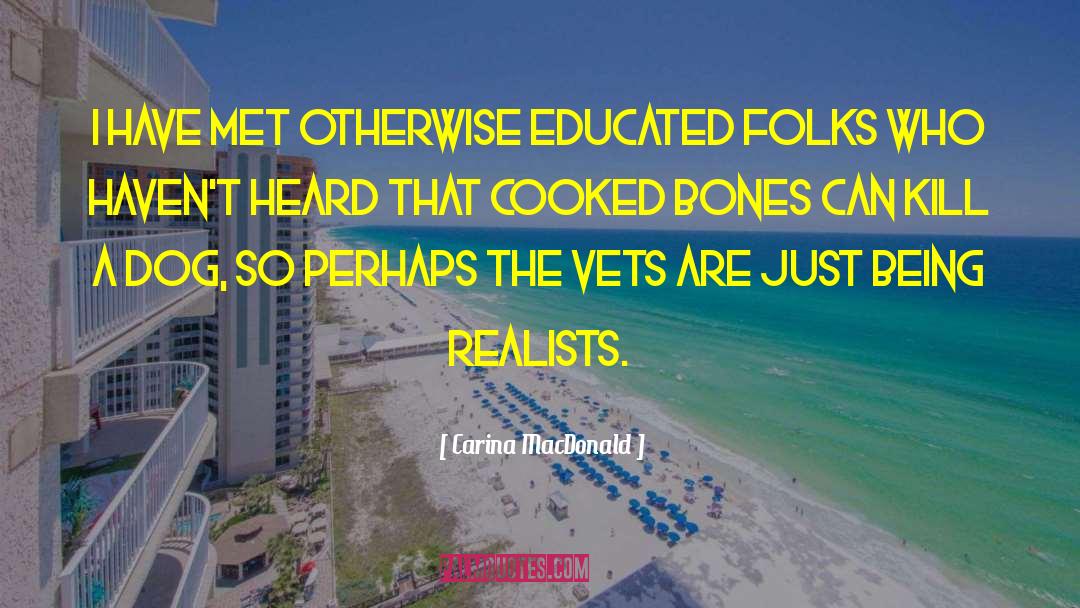 Realists quotes by Carina MacDonald