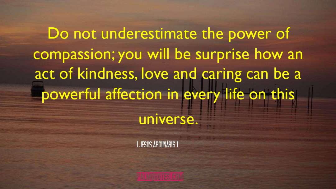 Realize How Powerful Kindness Is quotes by Jesus Apolinaris