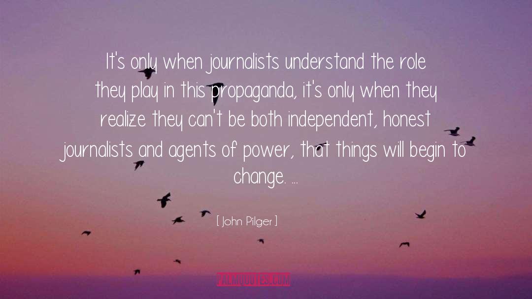 Realize quotes by John Pilger