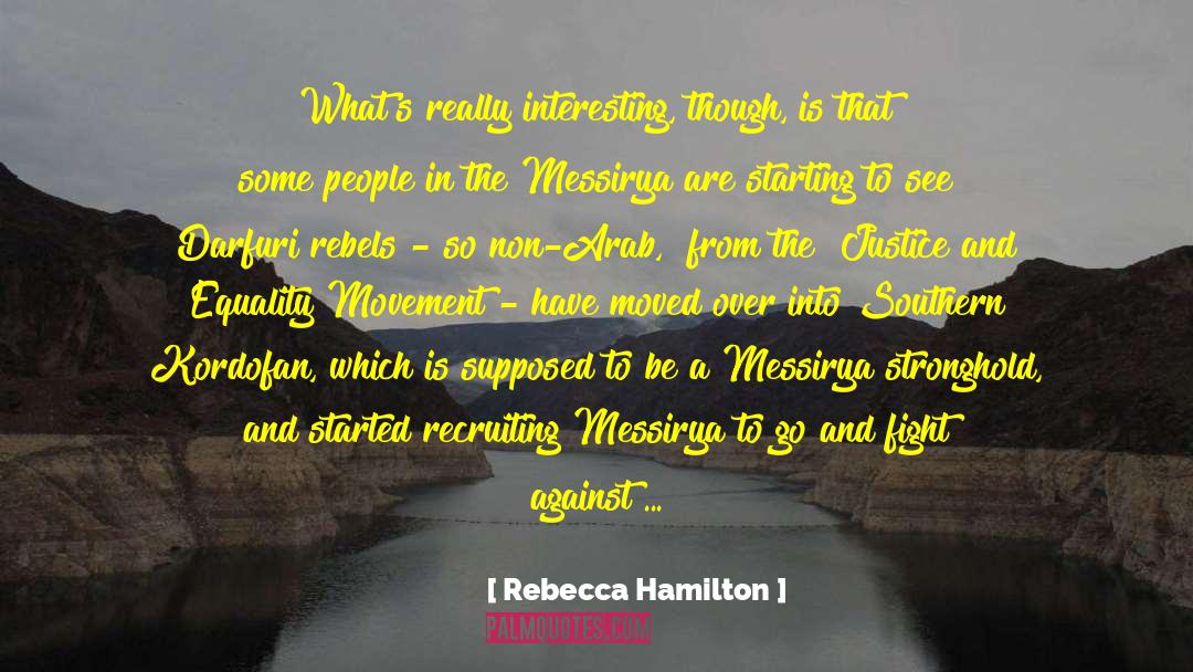 Really Interesting quotes by Rebecca Hamilton