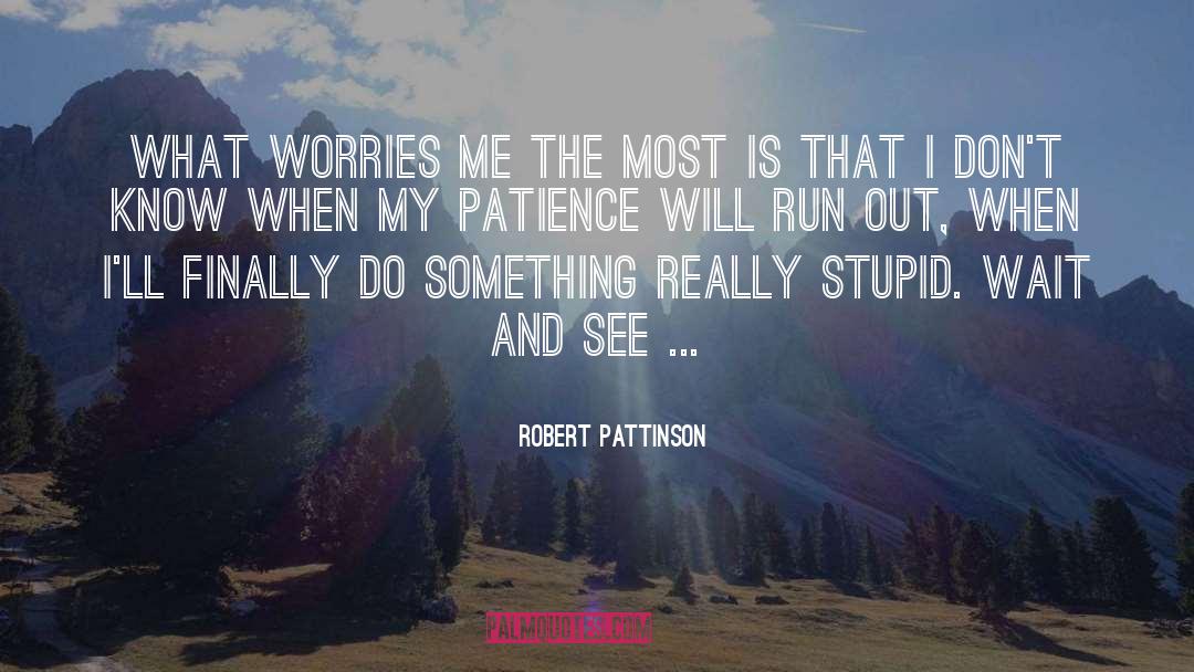 Really Stupid quotes by Robert Pattinson
