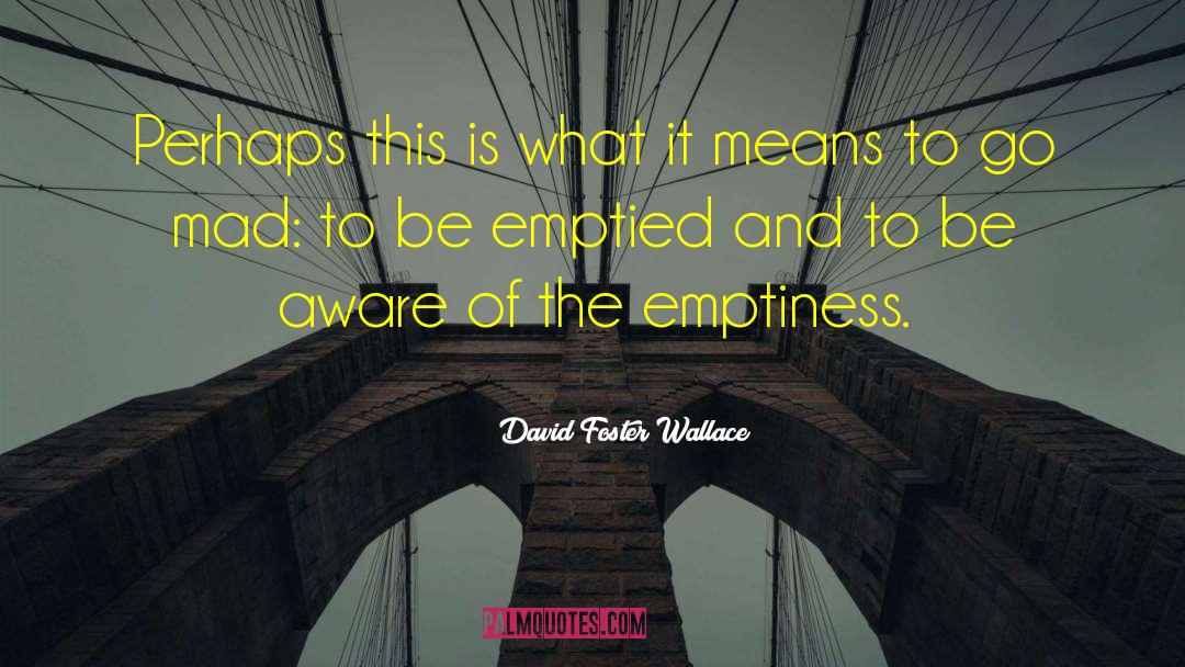 Realties Emptied quotes by David Foster Wallace