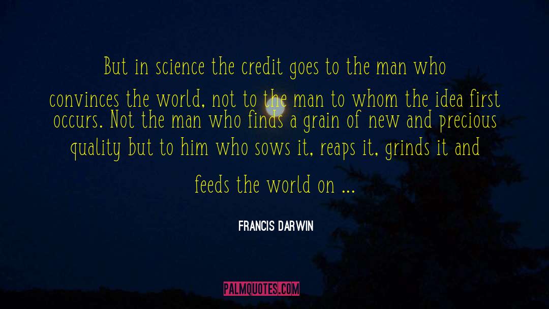Reaps quotes by Francis Darwin