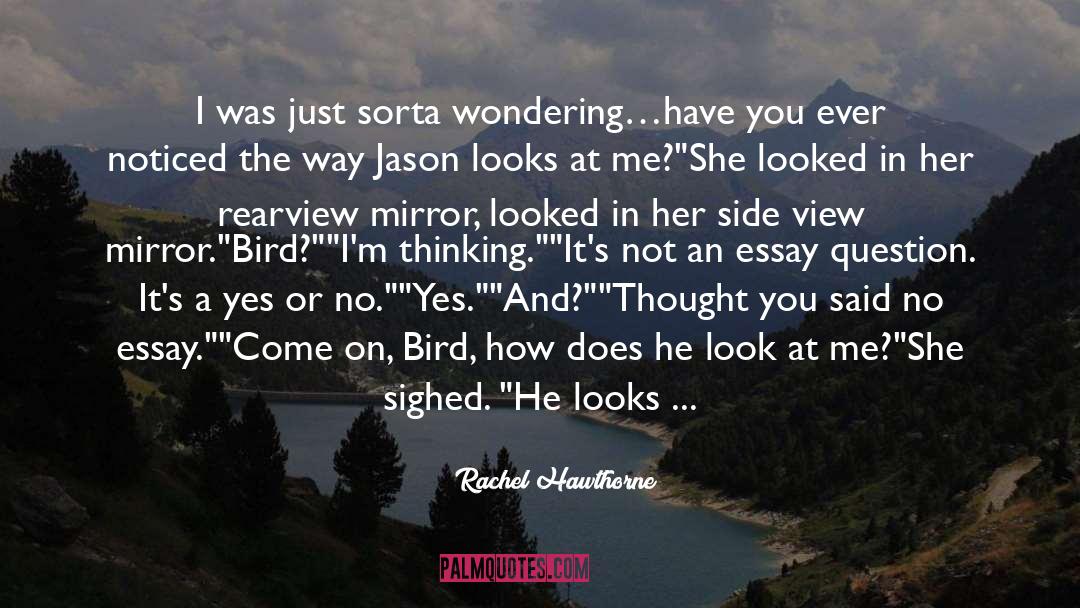 Rearview Mirror quotes by Rachel Hawthorne