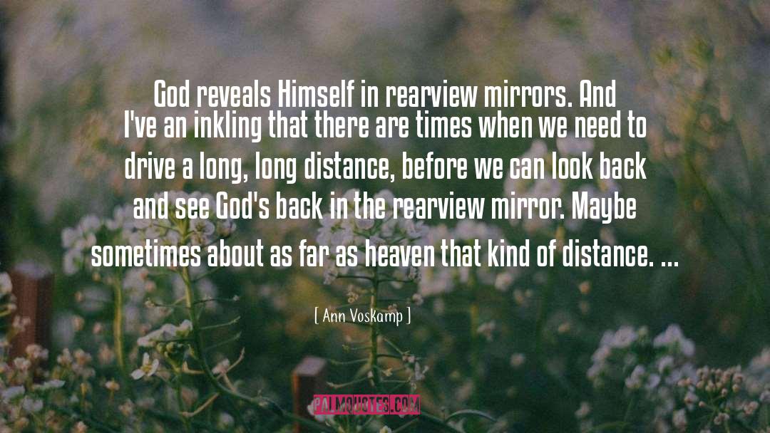 Rearview quotes by Ann Voskamp