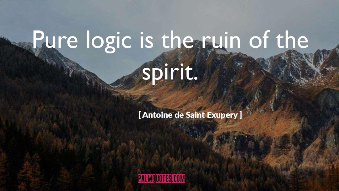 Reason And Logic quotes by Antoine De Saint Exupery