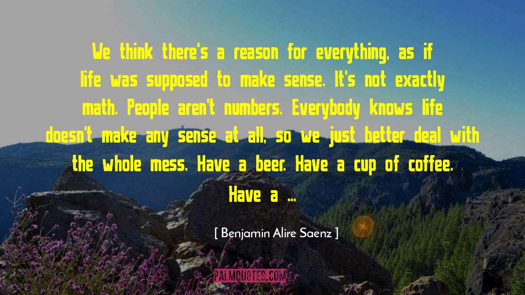 Reason For Everything quotes by Benjamin Alire Saenz