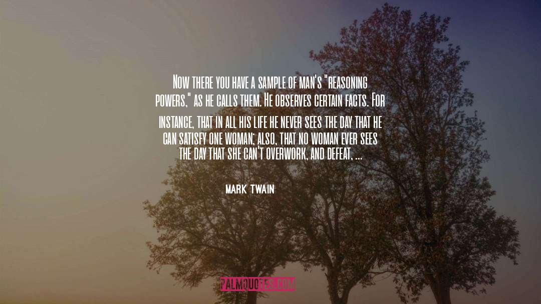 Reasoning quotes by Mark Twain