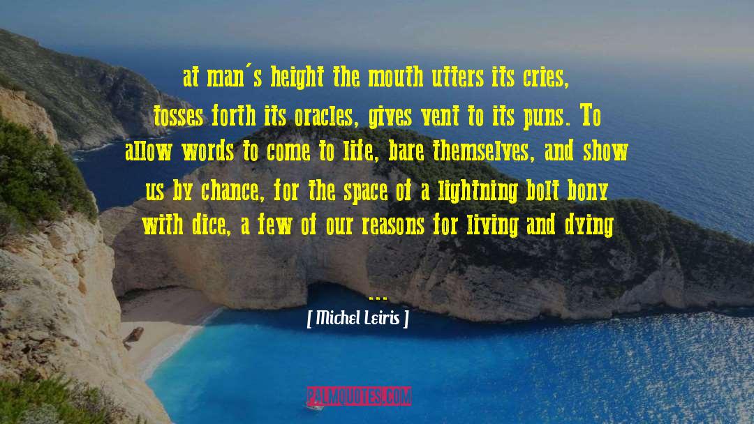 Reasons For Living quotes by Michel Leiris