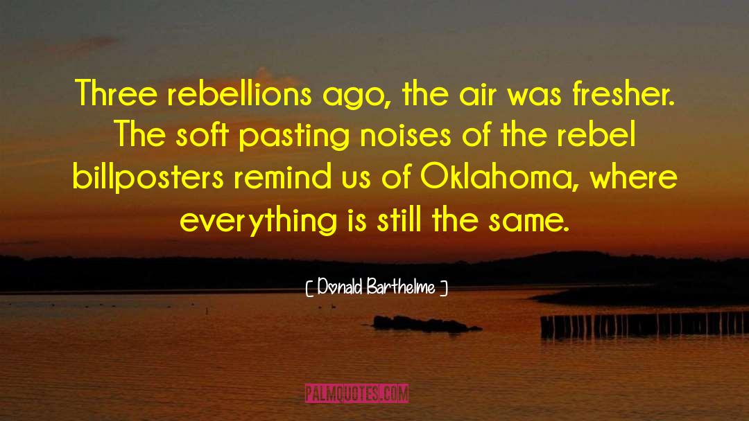 Rebellions quotes by Donald Barthelme