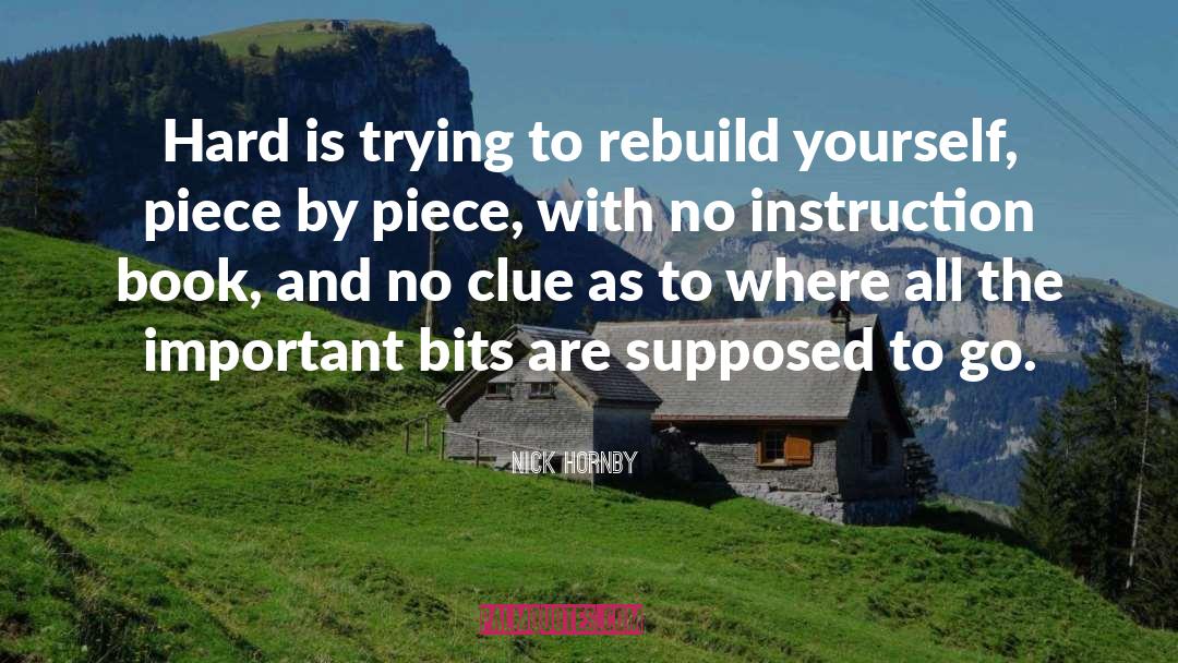 Rebuild quotes by Nick Hornby