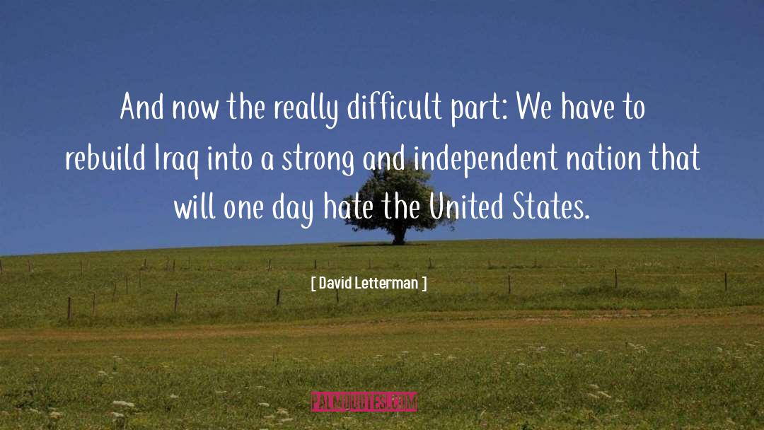 Rebuild quotes by David Letterman