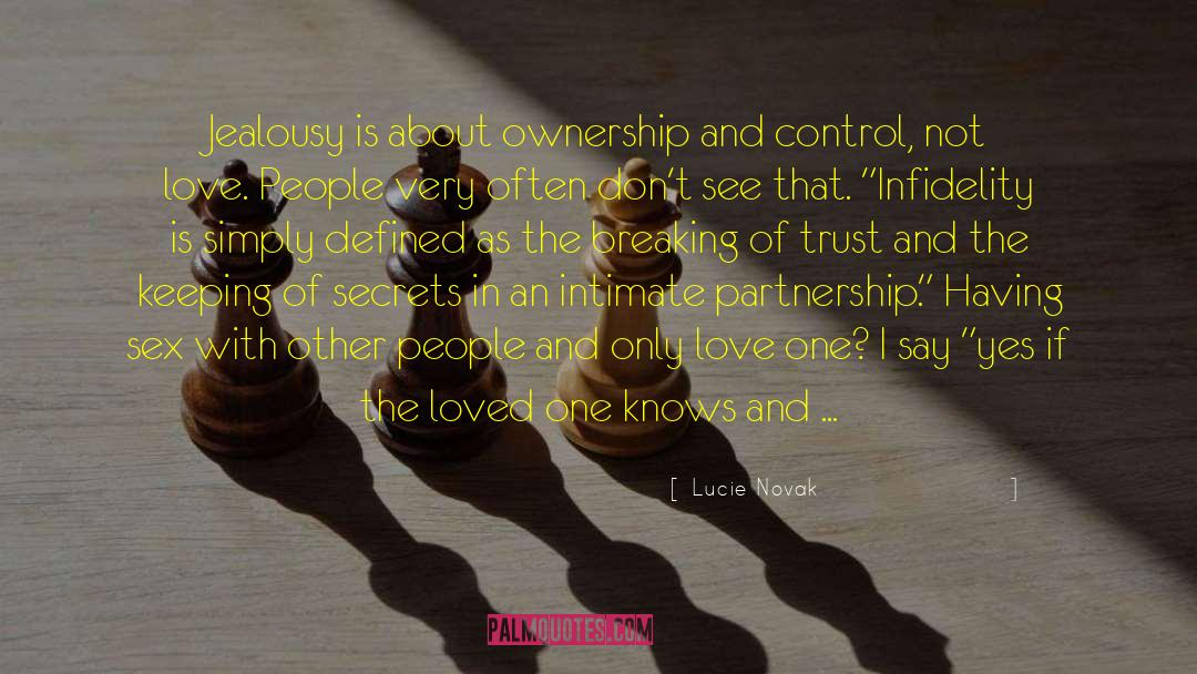 Rebuilding Love And Trust quotes by Lucie Novak