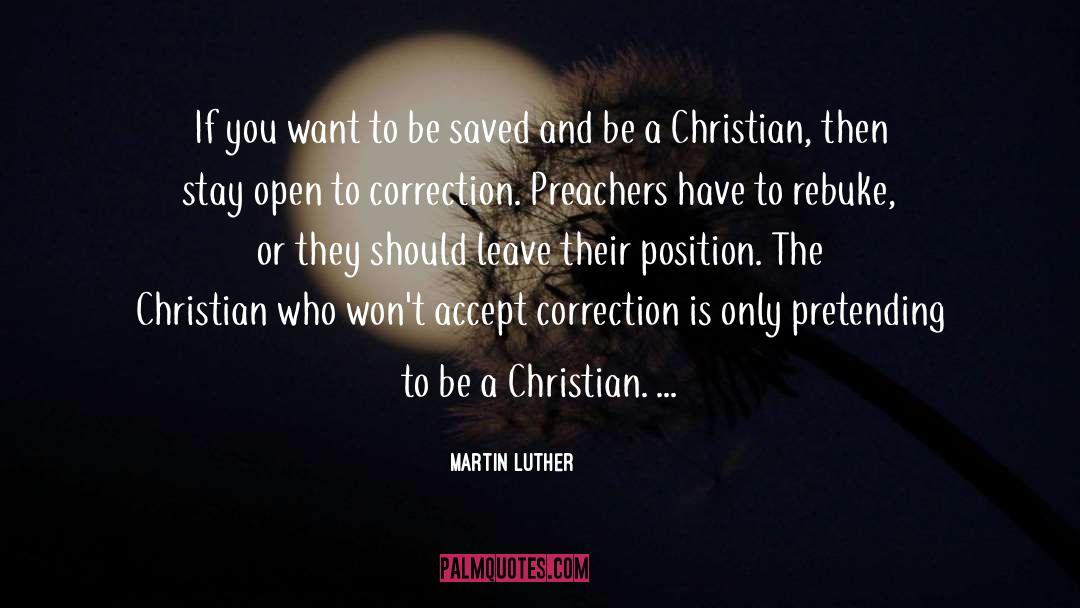 Rebuke quotes by Martin Luther