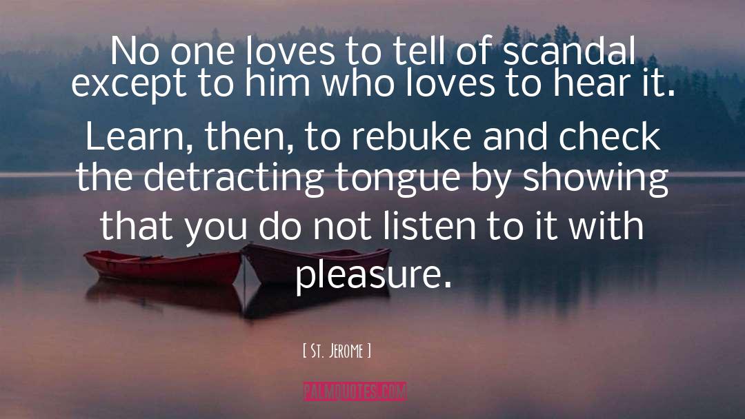 Rebuke quotes by St. Jerome