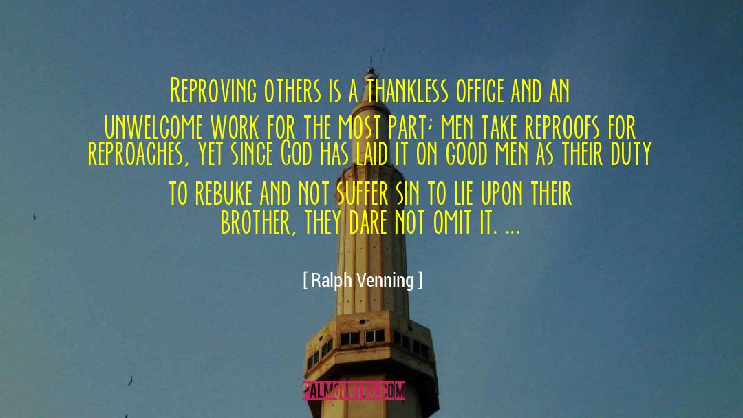 Rebuke quotes by Ralph Venning