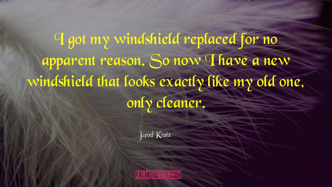 Recalibration After Windshield quotes by Jarod Kintz