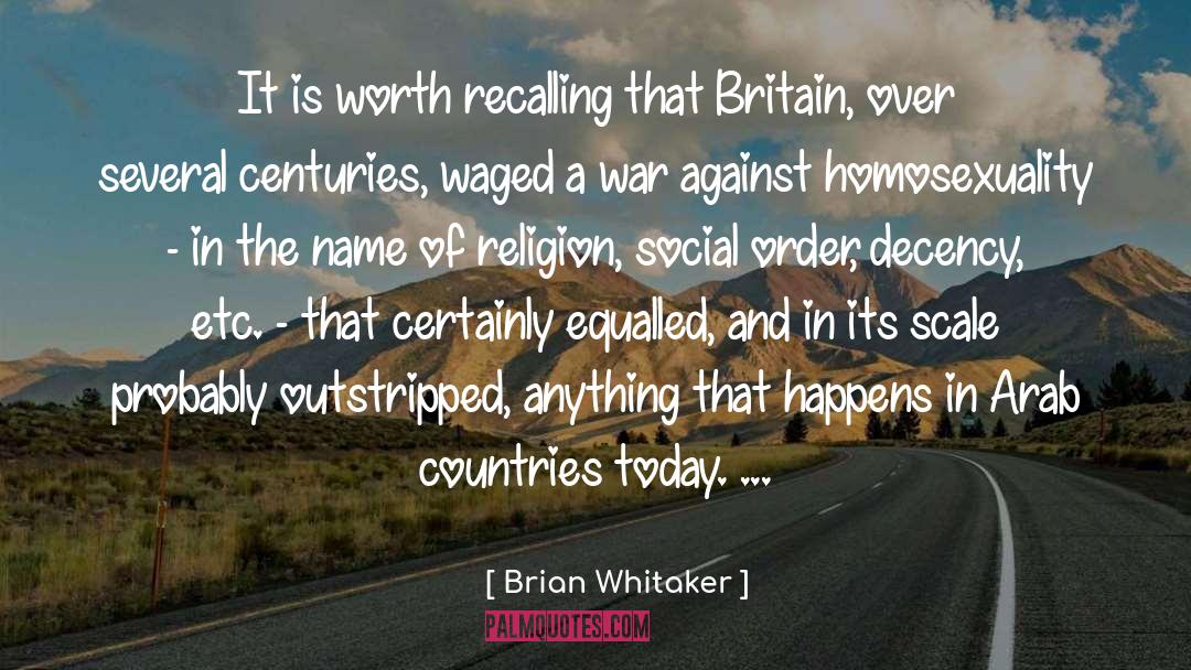 Recalling quotes by Brian Whitaker