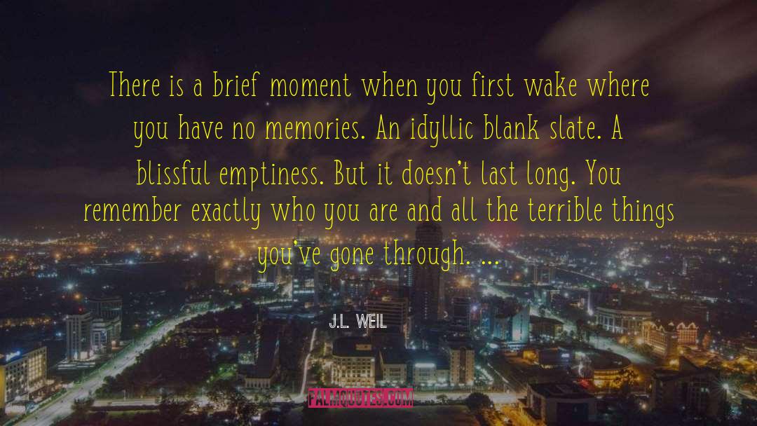 Recapturing Memories quotes by J.L. Weil