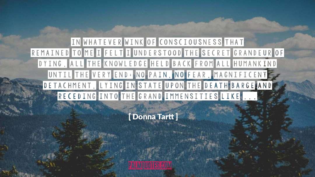 Receding quotes by Donna Tartt