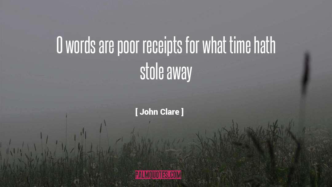 Receipts quotes by John Clare