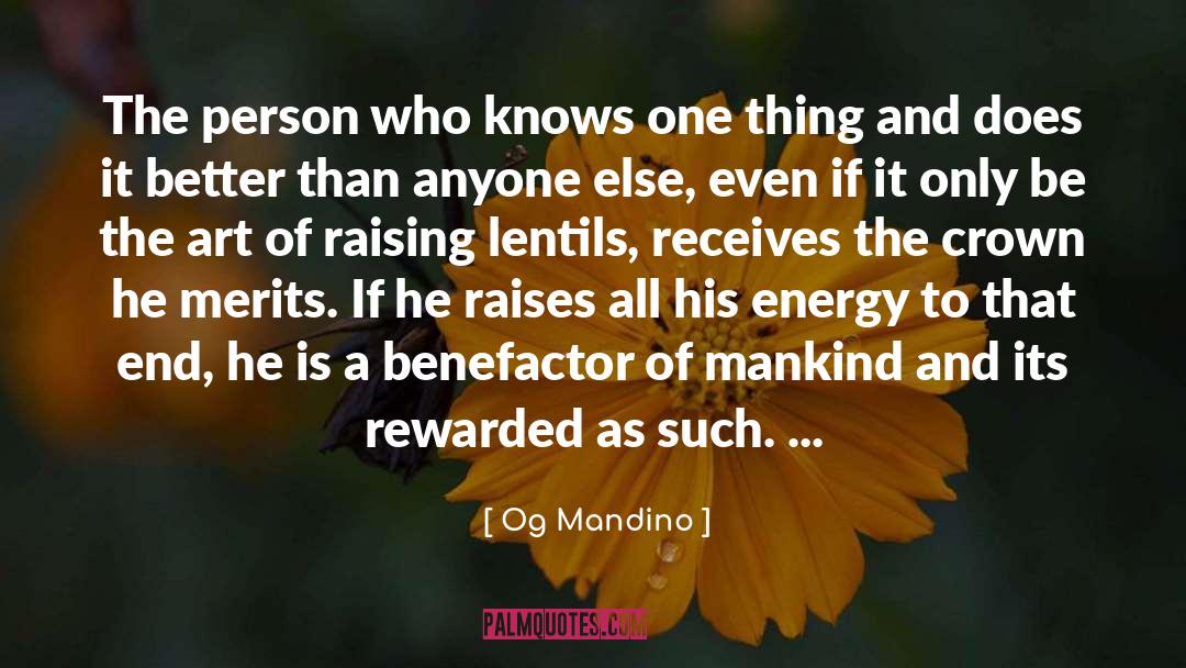 Receives quotes by Og Mandino