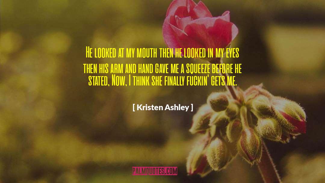 Receiving Hand quotes by Kristen Ashley