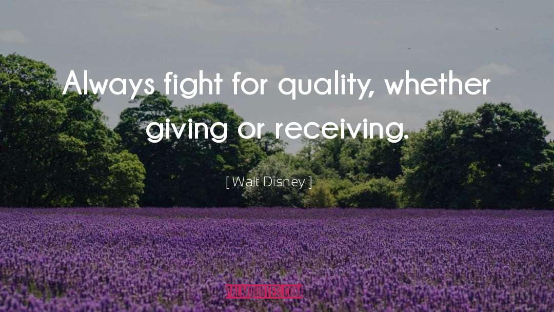 Receiving quotes by Walt Disney